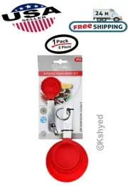 8Pcs Stainless Steel Measuring Cups Spoons Kitchen Baking Cooking Tools Set -New