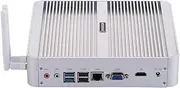 HUNSN Fanless Mini PC, Desktop Computer, HTPC, Kodi Box, Windows 11 or Linux Ubuntu, Core I5 1335U, BM07, VGA, HDMI, 2 x USB3.0, 6 x USB2.0, LAN, 0 RAM, 0 Storage, Barebone No System