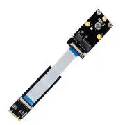 New M.2 NGFF Key B/M/B+M to Mini PCI-E Adapter w/ FFC Cable For WiFi Combo Card
