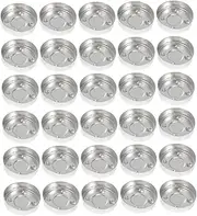 [IWOWHERO] Candle Cup Case 50pcs Tealight Supplies Metal Candle Base Shell Tealight Accessories