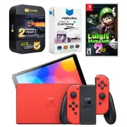 Nintendo Switch OLED Mario RED Edition + Luigi’s Mansion 3 Bundle