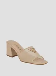 GUESS Women's Beige Gable Block Heel Size: 8
