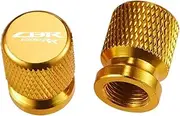 jininghaibo Compatible with CBR 600 900 1000 RR 250R 300R 954RR CBR600RR CBR1000RR Motorcycle CNC Aluminum Tire Valve Air Port Stem Cover Caps(Gold)