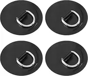 eMagTech 4PCS D-Ring Patch Kayak D-Ring Pad Paddleboard Accessories for PVC Inflatable Boat Canoe Raft Dinghy Kayak Surfboard No Glue Included 4 Inch