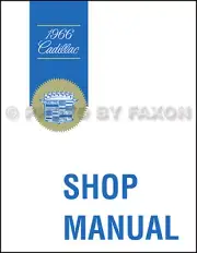1966 Cadillac Repair Shop Manual Calais Deville Eldorado Fleetwood Sixty Special (for: Cadillac)