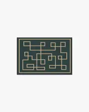 60' x 90' | Machine Washable Runner Rug | Kid & Pet Friendly | Indoor Rug | Athens Teal Green Rug by Jonathan Adler | Ruggable