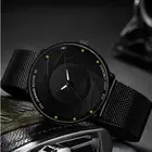 Fashionable and Minimalist Men's Ultra Thin Stainless Steel Mesh Strap Watch