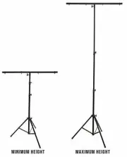 9 Ft DJ Lighting Tripod Portable Stage T-Bar Light Stand w/ Cross Bar FS-adapter