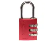 ABUS Mechanical - 145/30 30mm Aluminium Combination Padlock Red 46578