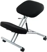 Ergonomic Kneeling Chair, Office Kneeling Chair, Improves and Corrects Posture Stool, Adjustable Kneeling Chair with Brake Gliding Casters for Office and Home