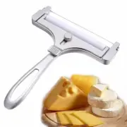 Silver Adjustable Cheese Slicer Cutter Butter Planer Grater With Wire Zinc Alloy