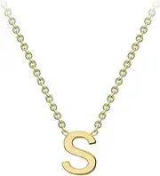 [CARISSIMA] 9K Yellow Gold 'S' Initial Adjustable Letter Necklace 38/43cm
