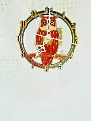 Owl (4") Dial Desk Clock (Battery Operated)(Acrylic Stand)