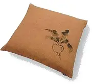 TMK KSE0003 Persimmon Shibu-Dyed Small Cushion Cover, 17.7 x 17.7 inches (45 x 45 cm), Hanging (Hand Drawn)