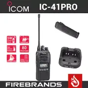 BLACK ICOM IC-41PRO Two Way UHF CB Handheld Waterproof Radio IC 41 PRO Portable