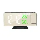 Led Digital Mirror Clock & Projection Alarm Clock Glow-in-the-dark Mute Clock