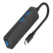 Plug & Play USB 3.0 Type-C Extension Hub Splitter Microsd SD Card Reader Adapter