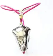 HCUDFN BDSM Invisible Chastity Belt-Sexy Panty Penis Sleeve Metal Cock Cage Bondage Locks Men Strapon Sex Toys for Men and Women(Pink Rosa,Waist 108~114cm)