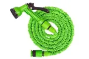 100 Ft Feet Green Latex Deluxe Expanding Flexible Garden Water Hose Spray Nozzle