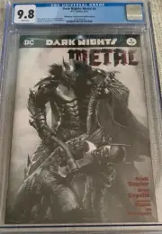 Dark Nights: Metal 6 DC Comics 05/18 Bulletproof Comics B/W Edition CGC 9.8