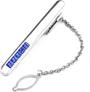 [KUHBDIE] Five Diamond Tie Clip Business Tie Clip Set with Square Diamond Tie Clip
