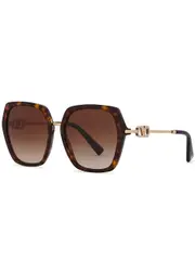 Valentino Val Acetate Ovrszd Sqr SG - Brown ONE ONE