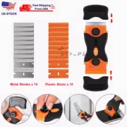 Razor Blade Scraper Tool Set Double Edge Scraper Tool Labels Stickers Glass US
