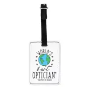 World's Best Optician Visual Luggage Tag Suitcase Bag Funny Joke Favourite