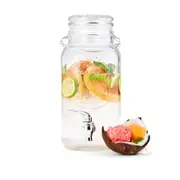 Drink Dispenser with Clip Lid