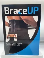 BraceUP Stabilize Adjustable Lumbar Lower Back Brace and Support Belt - S/M