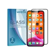 2 Pack MEZON Apple iPhone 11 (6.1") Full Cover Tempered Glass Screen Protectors