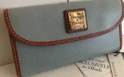 DOONEY AND BOURKE CONTINENTAL CLUTCH HEATHER WCLNS0507 COATED CANVAS