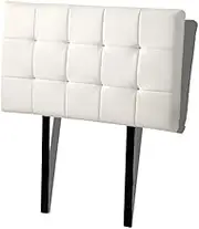 PU Leather Single Bed Deluxe Headboard BedHead - White
