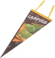 SUPVOX Outdoor Camp Flag Camping Gear Camping Garden Flag Camping Hanging Flag Garden Hanging Flag Decor Camping Flag Picnic Flag Campsite Decor Outdoor Hanging Flag Decorative Flag Felt