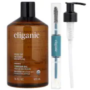 Cliganic, Organic Castor Oil Lash & Brow Set, 1 Set