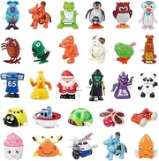 aruemp 28 Pieces Assorted Wind-up Toys for Kids, Wind Up Animals Bulk Flipping Walking Jumping Swimming Clockwork Toys for Kids Birthday Party Favors, Classroom Prizes, Goodie Bag Fillers