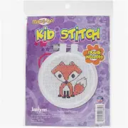 Foxy Stitch Mini Kit - 11 Counted Cross Stitch for Kids, 3-Inch Design