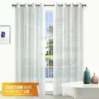 Curtain Wonderland Bristol Sheer Eyelet Curtain White 140cm Width x 220cm Drop