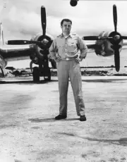 Major Charles W Sweeney pilot B-29 'Bock's Car ' which atom-bombed- Old Photo