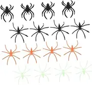 ibasenice 100Pcs Halloween Glow Dark Spider Rings for Unique Costume Accessories and Party Favors Eye Catching Decorations for Spooky Celebrations