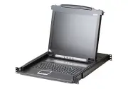Aten CL1000 Single Rail LCD Console PS/2-USB VGA 17" or 19” LED-backlit LCD