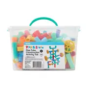 168 Piece Play and Learn Pipe Tube Construction Activity Tub