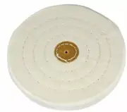 6" POLISHING WHITE MUSLIN BUFF WHEEL FOR JEWELERS BENCH GRINDER LATHE