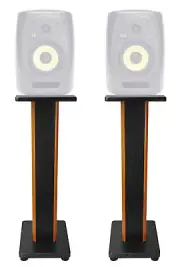 (2) Rockville 28" 2-Tone Studio Monitor Speaker Stands For KRK VXT-6 Monitors