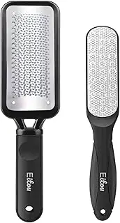 Foot Files Callus Remover,Stainless Foot Scrubber and Dual Sided Foot Callus Remover Professional Pedicure Tools for Hard Skin