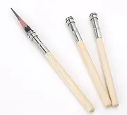 SPHTOEO 5pcs Wooden Handle Adjustable-Head Art Drawing Pencil Lengthener Extender Holder Tool