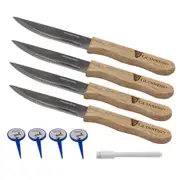 9pc Guinness Gilroy Stainless Steel Steak Knife Set Cutlery Knives w/ Markers