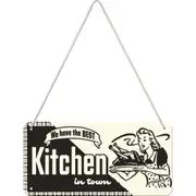 Nostalgic Art Metal 10x20cm Wall Hanging Sign Kitchen Home/Office/Cafe Decor