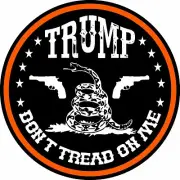 8" TRUMP STICKER DON'T TREAD ON ME POLITICAL ELECTION GADSDEN FLAG WINDOW BUMPER