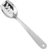 COLLBATH 304 Stainless Steel Serving Spoon Slotted Spoon Ergonomic Handle for Salads Pasta and Vegetables